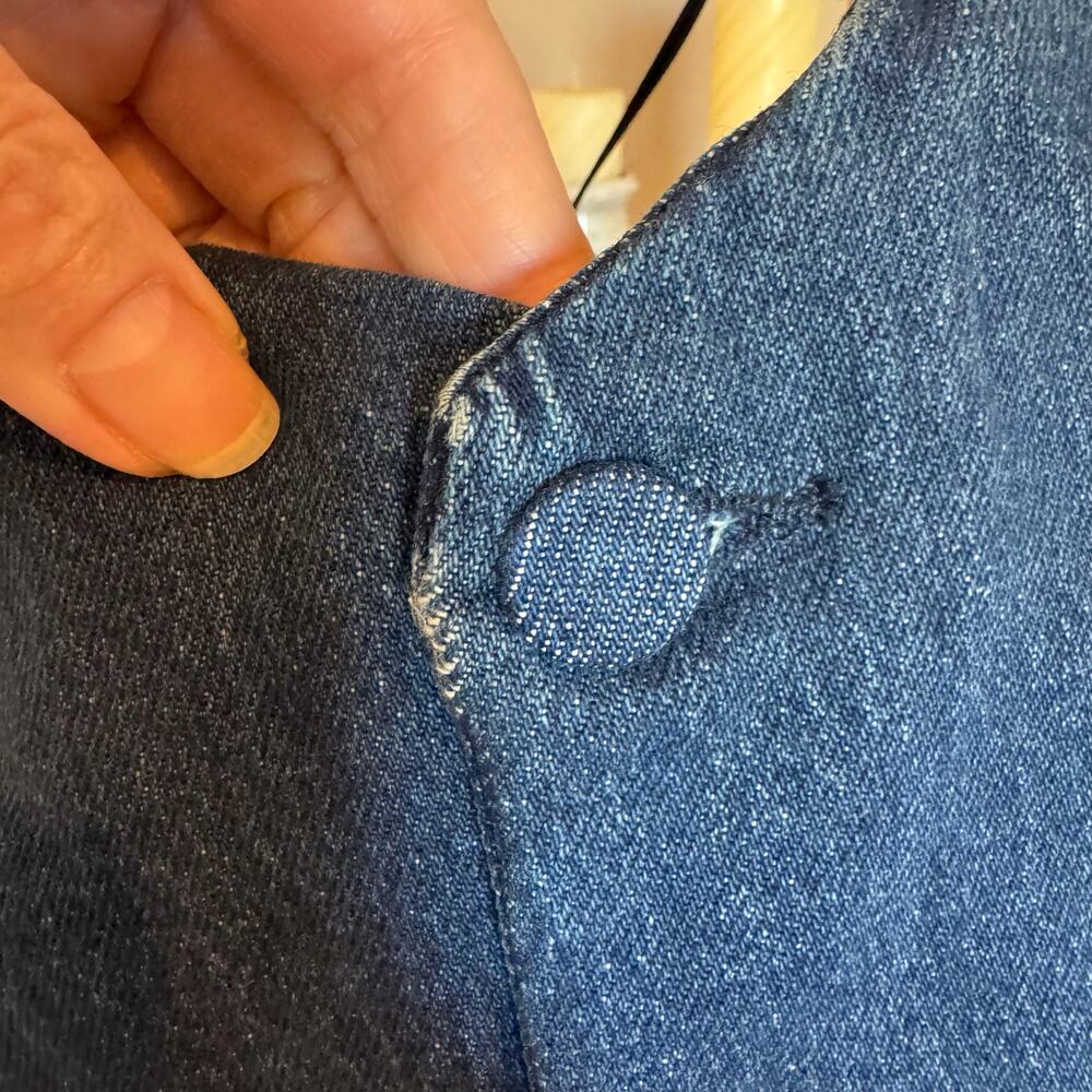 Good American Denim Halter Vest Indigo724 Size Small NWT - Picture 5 of 10